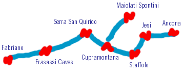 Verdicchio route map